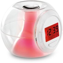Reloj de sobremesa con luz cambiante personalizado transparente Reloj de sobremesa con luz cambiante personalizado transparente