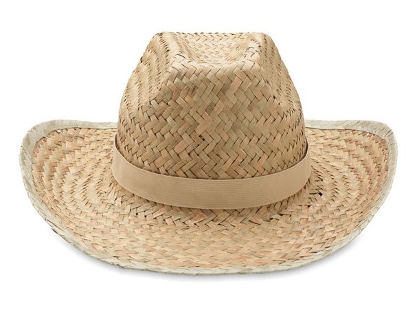 Sombrero de vaquero de paja Texas Beige detalle 2
