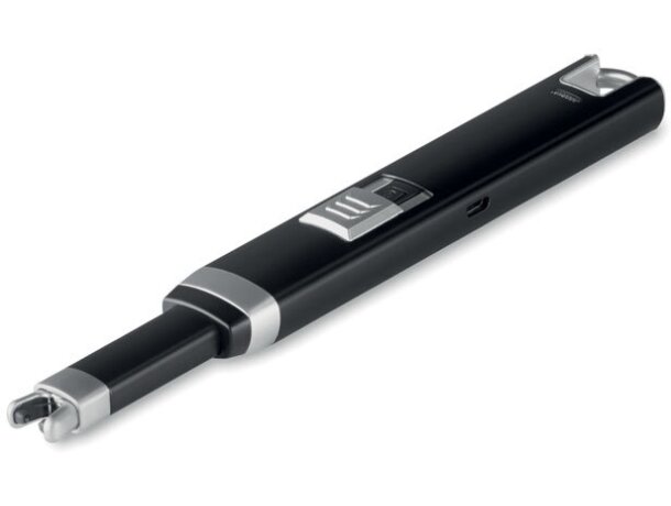 Mechero Flasma Plus USB recargable arco eléctrico negro mate Negro detalle 6