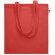 Bolsa algodón asas largas orgánico 180 g/m2 Onel Rojo