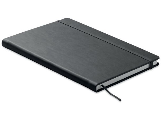 Libreta OURS barata tapa rígida PU papel reciclado A5 rayada Gris claro detalle 21