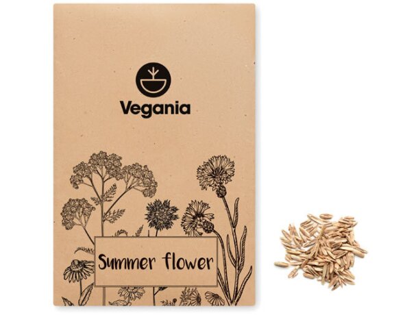Mezcla de semillas de flores Seedlope con logo