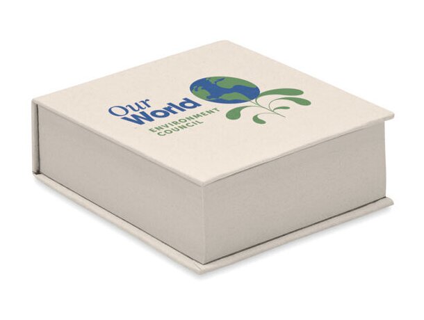 Bloc notas hechos de cartones de leche Mito Pad Blanco detalle 2