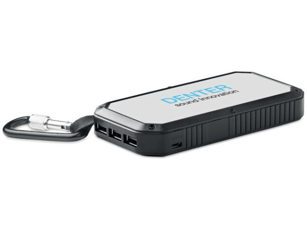 Powerbank personalizable 8000 mah Powereight Negro detalle 4