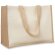 Bolsa de la compra asas largas algodón canvas Campo Beige