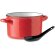 Tazón vintage de cerámica para desayuno con cuchara Piga Bowl Rojo