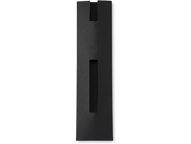 Funda de papel para bolígrafo negra personalizado