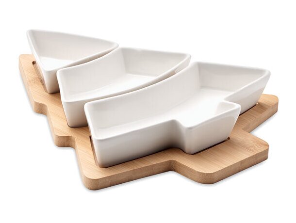 Bandeja árbol de navidad viram con logotipo Blanco detalle 6