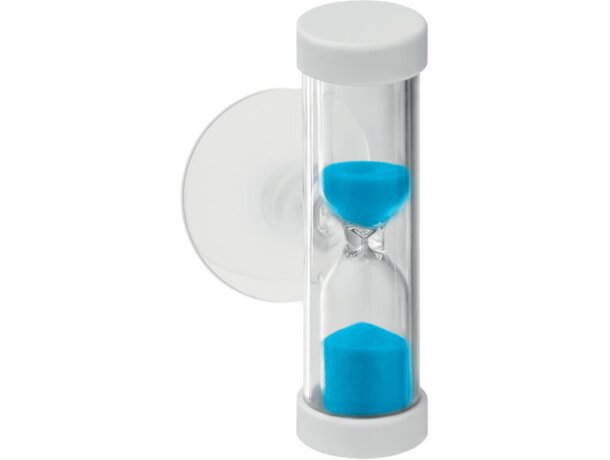 Reloj con logo de arena con ventosa para ducha Quickshower Azul detalle 1
