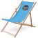 Silla de playa en madera Honopu Azul claro detalle 7