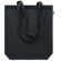 Bolsa de algodón asas largas orgánico 270 g/m2 Coco Negro detalle 1