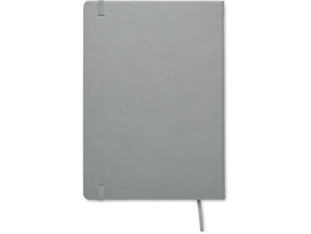 Libretas con banda elastica en pu Gris claro detalle 18
