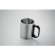 Taza doble pared 300 ml Taniss Plateado mate detalle 11