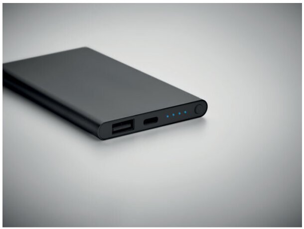 Power bank tipo C de 4000 mAh Powerflat C Negro detalle 3