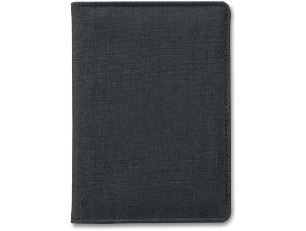 Carpeta portadocumento para empresa poliéster Shieldoc Negro detalle 1