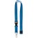 Lanyard con mosquetón 20mm Lannycot Azul real detalle 14