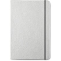 Libreta de notas A6 con hojas rayadas plateado mate personalizado Libreta de notas A6 con hojas rayadas plateado mate personalizado