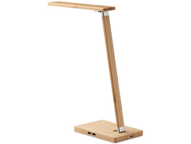 Lampara sobremesa cargador 10 W Neat Light Madera detalle 2