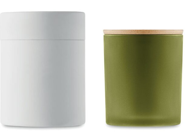 Vela de cristal aromas a elegir tamaño grande Verde detalle 17