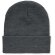 Gorros de lana en poliéster elástico rPET con puño enrollad Blanco/negro