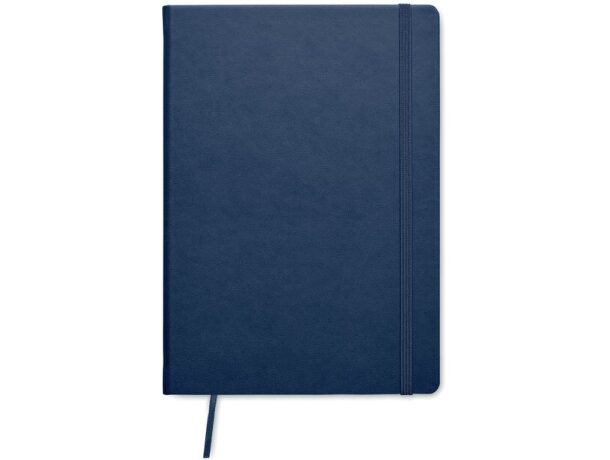 Libretas con banda elastica en pu Azul detalle 6