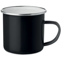 Taza de metal esmaltado 350 ml Plateado