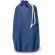 Impermeable sencillo de colores azul con logo