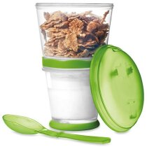 Taza de frío para yogur de viaje grabada Taza de frío para yogur de viaje grabada