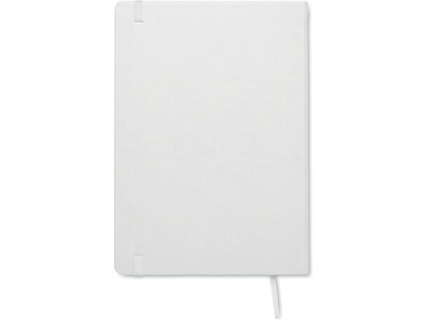 Libretas con banda elastica en pu Blanco detalle 14