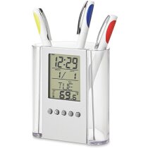 Lapicero con reloj personalizado violeta Lapicero con reloj personalizado violeta