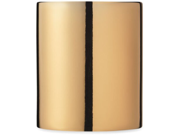Taza de café personalizada barata Holly clásica cerámica metálica 300 ml Dorado detalle 7