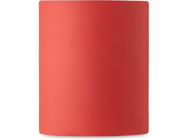 Taza de color mate 300 ml Dublin Colour Rojo detalle 4