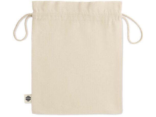 Bolsa ecológica 100% algodón orgánico Beige detalle 3