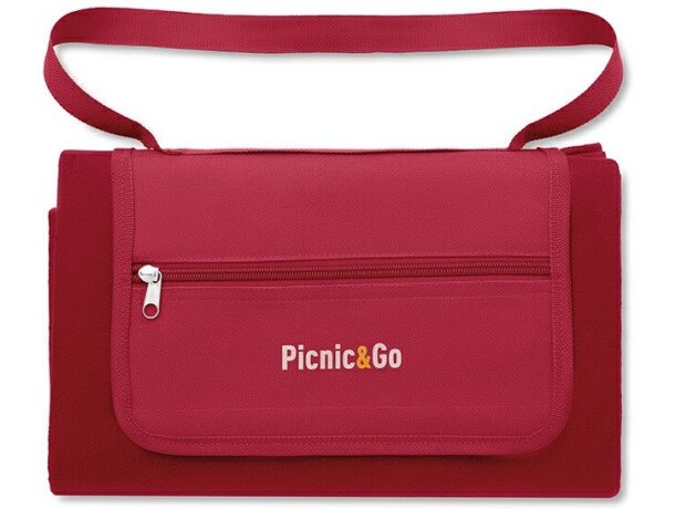 Mantel de picnic en bolsa con asa con logo