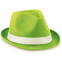 Sombrero personalizado poliéster imitación paja 34g blanco