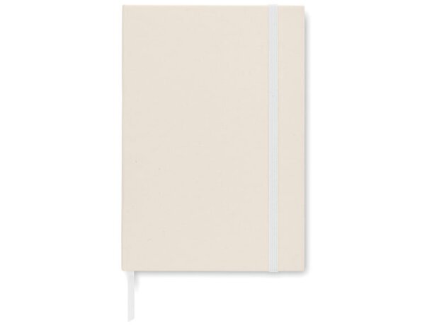 Libreta ecológica personalizada Mito Note tapa dura cartón reciclado Blanco detalle 9