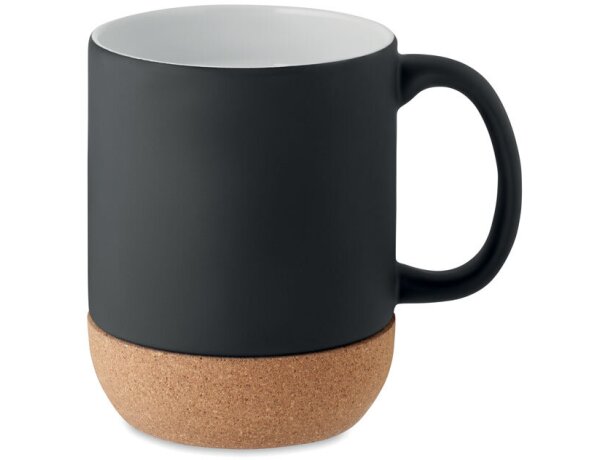Taza Matt cerámica mate corcho natural 300ml merchandising Blanco detalle 5