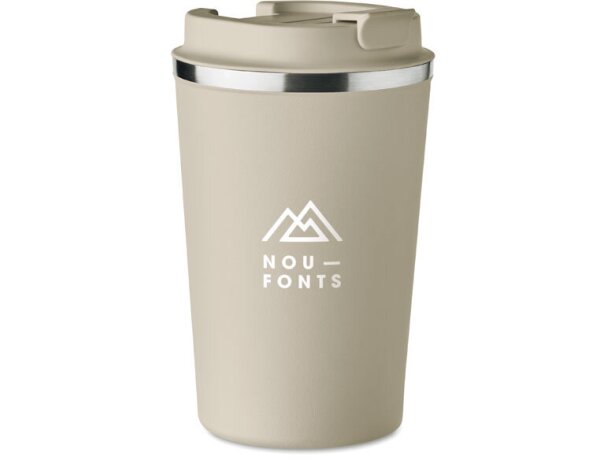 Vaso acero Brace Beige detalle 3