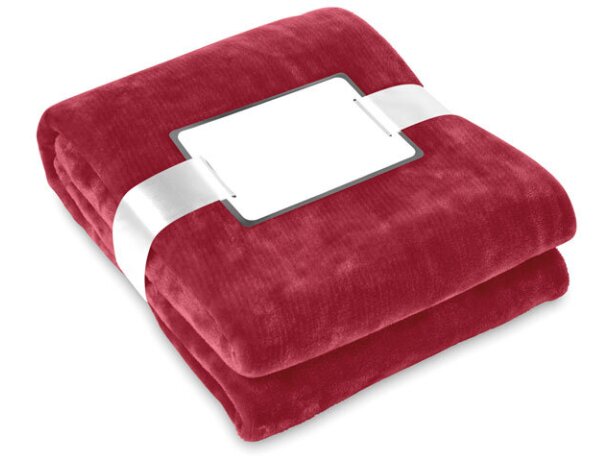 Manta Davos vellón franela 120x150 cm burgundy azul beige caqui Khaki detalle 7