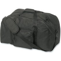 Bolsa de deporte con asa y bandolera con logo negra Bolsa de deporte con asa y bandolera con logo negra
