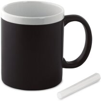 Taza con acabado pizarra blanca Taza con acabado pizarra blanca