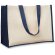 Bolsa de la compra asas largas algodón canvas Campo Azul