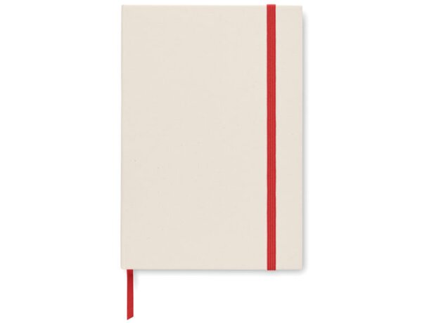 Libreta ecológica personalizada Mito Note tapa dura cartón reciclado Rojo detalle 7