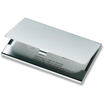 Tarjetero metálico cromado mate Stanwell empresa