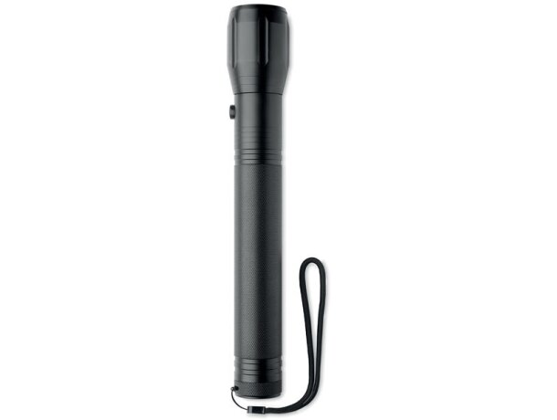 Linterna LED grande aluminio Ento Negro detalle 2