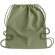 Mochila saco personalizada algodón orgánico Yuki Colour Verde detalle 11