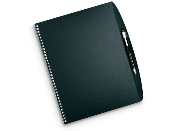 Libreta tamaño A4 con boligrafo incluido barata negra Libreta tamaño A4 con boligrafo incluido barata negra