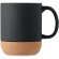 Taza cerámica corcho 300 ml Matt Negro detalle 3