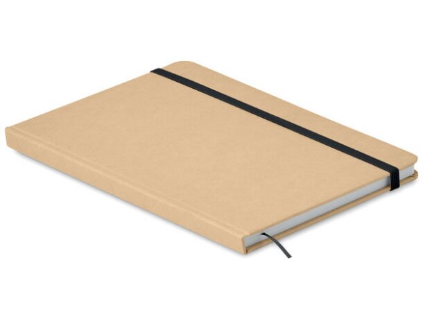 Libreta A5 carton reciclado Everwrite Negro detalle 1