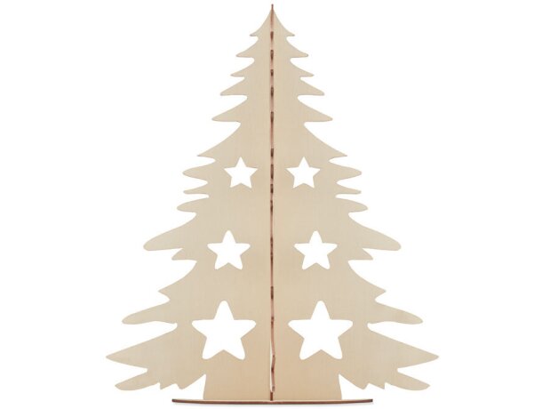 Adorno de navidad para colorear con acuarelas Tree And Paint Madera detalle 1